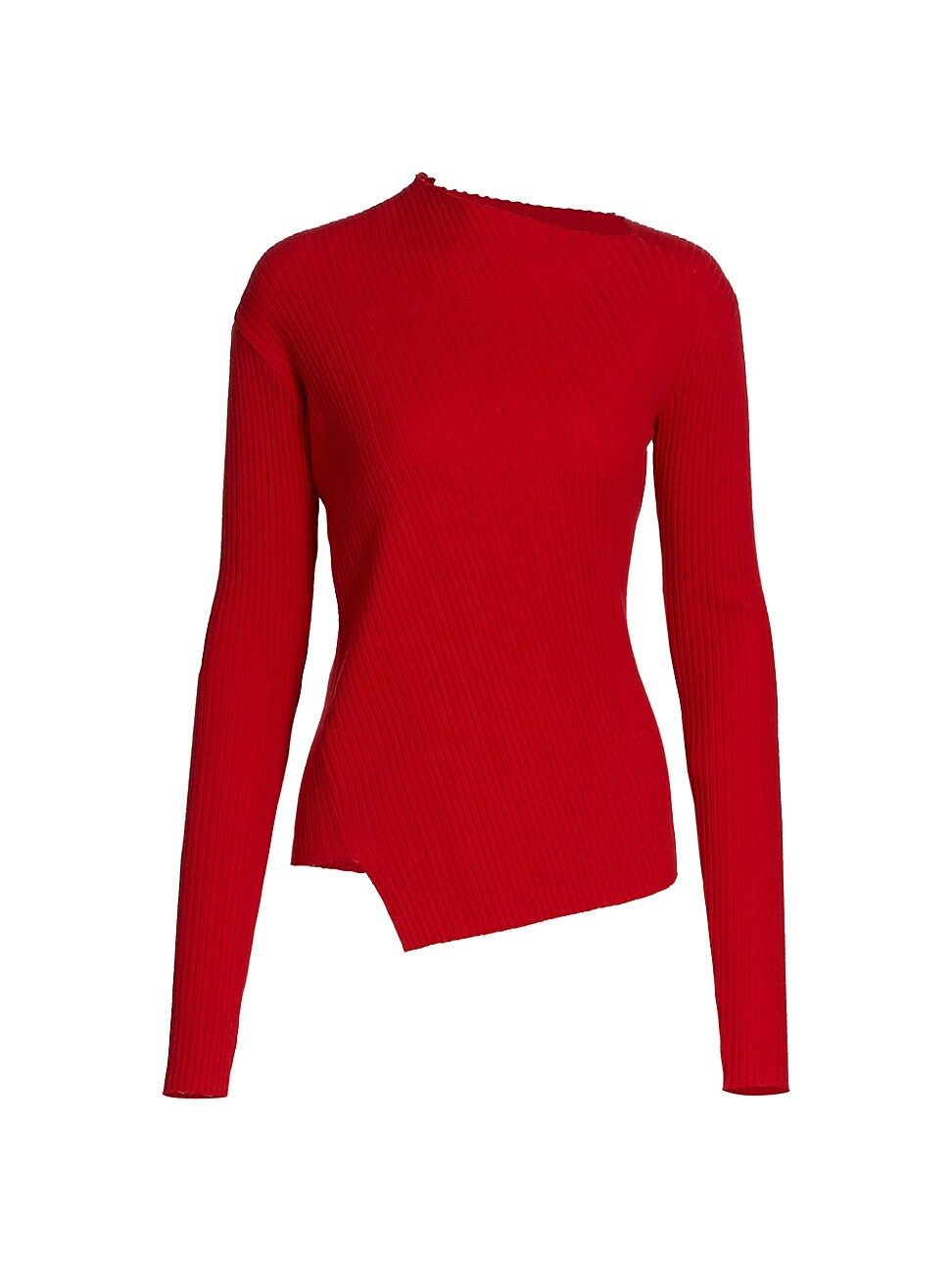 Rag & Bone Women's Jade Boatneck Ribbed Top - Cherry Red - Size XXS | Saks Fifth Avenue