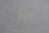 SAINTY H8139/F1-(12x18) White Lace Oval Placemat, 12" x 18", Cream, 2 Piece | Amazon (US)