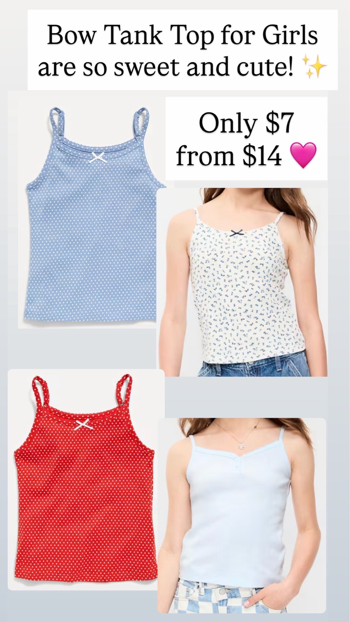 Now tank tops for girls

#LTKKids #LTKSaleAlert