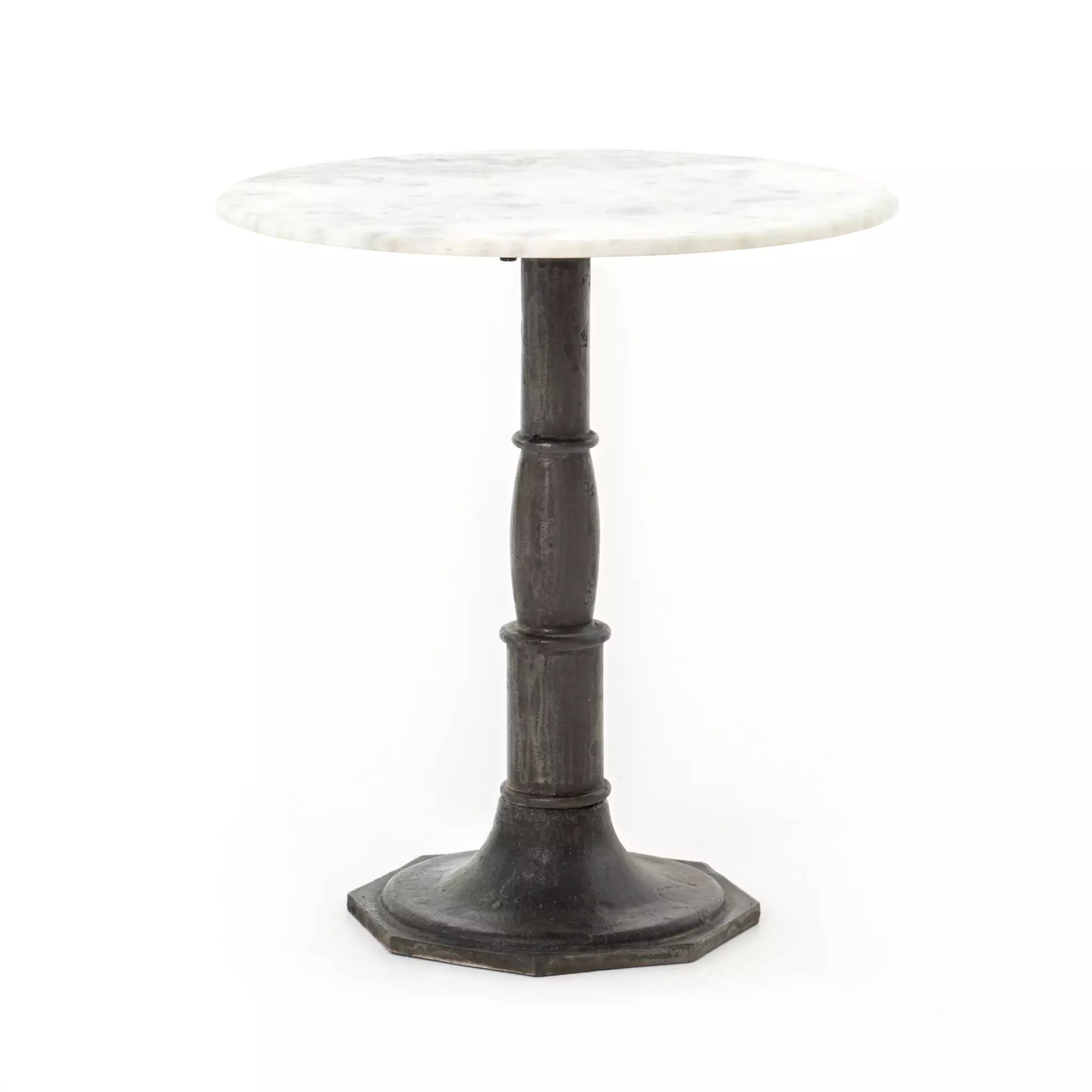 Lucy Side Table Carbon Wash, Marble Top | Scout & Nimble