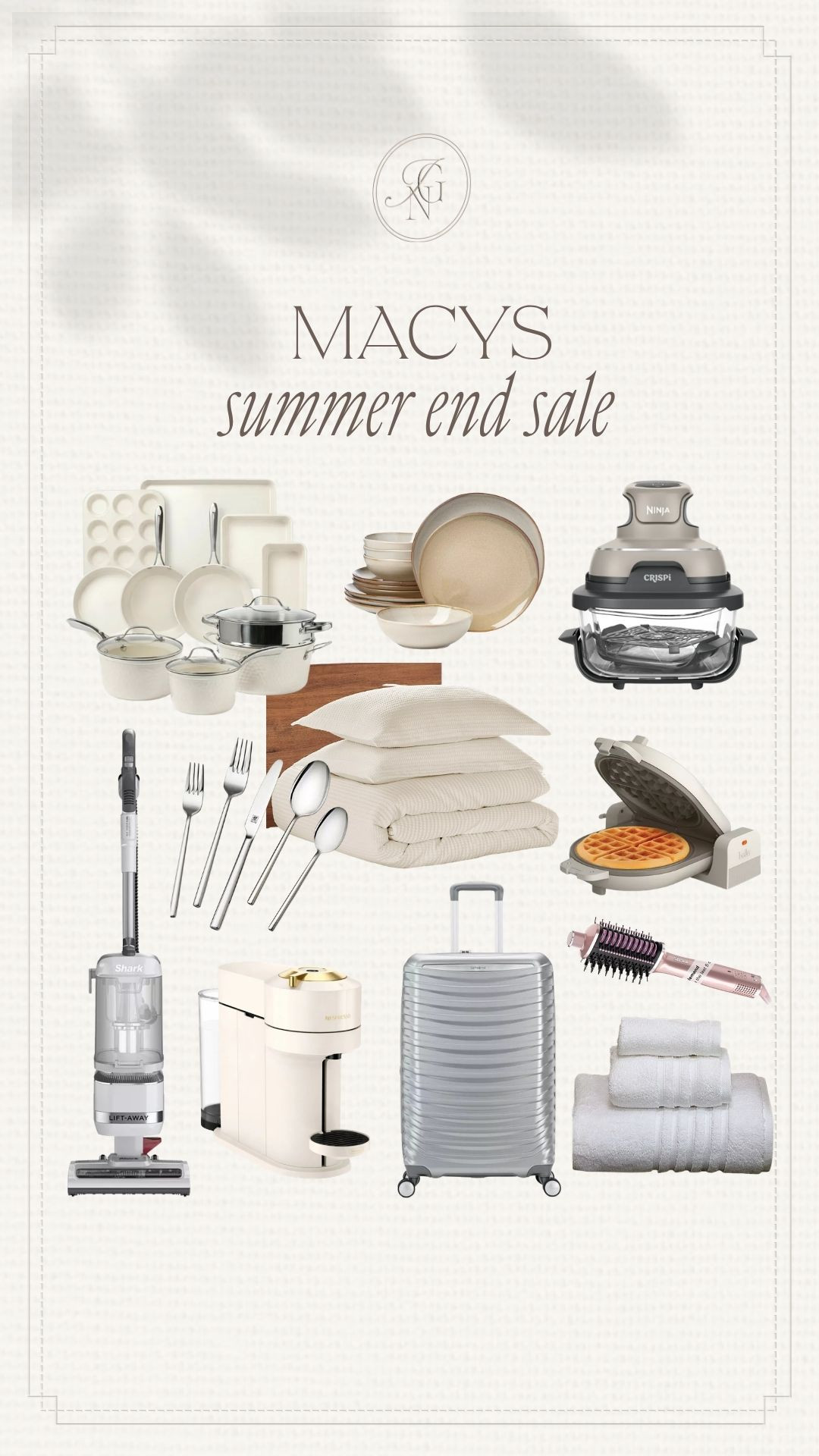 Macy’s summer end sale is full of home and everyday upgrades worth grabbing. ✨🤍 From cookware and bedding to small appliances, luggage and beauty favorites, these are the kind of practical finds that still feel elevated.

#macys #macysfinds #macys sale #homesale #homefinds #kitchenfinds #beddingfinds #smallappliances #travelessentials #beautyfinds

#LTKHome #LTKSaleAlert