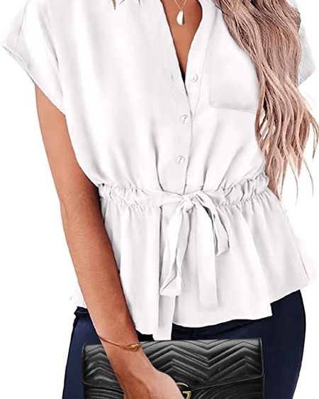 White goes with everything and indicates clarity, sophistication and cool. It may not feel like it now but hot days are coming and white is proven to keep your body cooler. These stylish tops are my pick to take you from the office to date night church or GNO! And all are affordable!! I just love that😉

#whitetop #whiteshiry #whiteblouse #whitetee #officewear #gnotop #gnooutfit

#LTKworkwear #LTKstyletip #LTKsalealert
