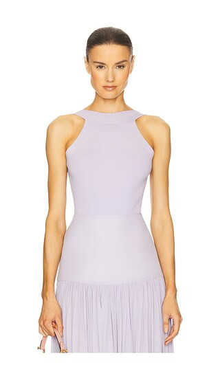 Helsa Jolene Knit Bodysuit in Lavender. - size S | Revolve Clothing (Global)
