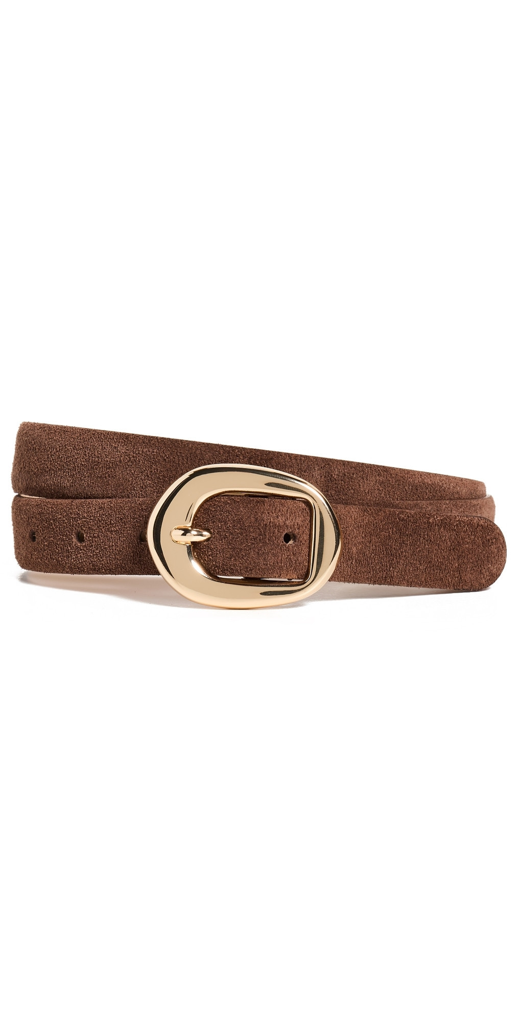 B-Low The Belt Greyson Mini Suede Belt Chocolate Gold XL | Shopbop