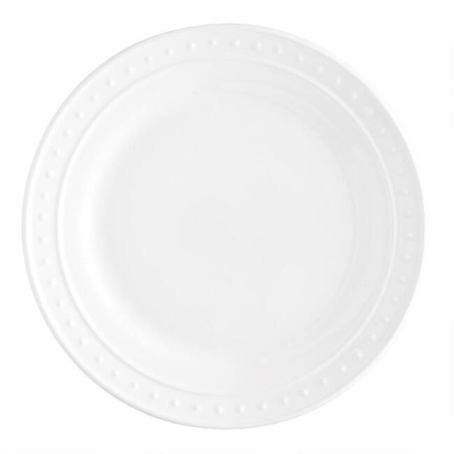 White Nantucket Salad Plates, set of 4 | World Market