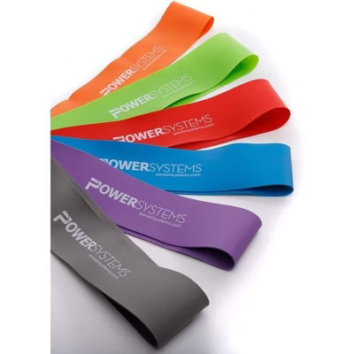Power Systems 9" Mini Versa-Loop Exercise Bands  – Portable Resistance Bands (6-Pack Kit) | Target