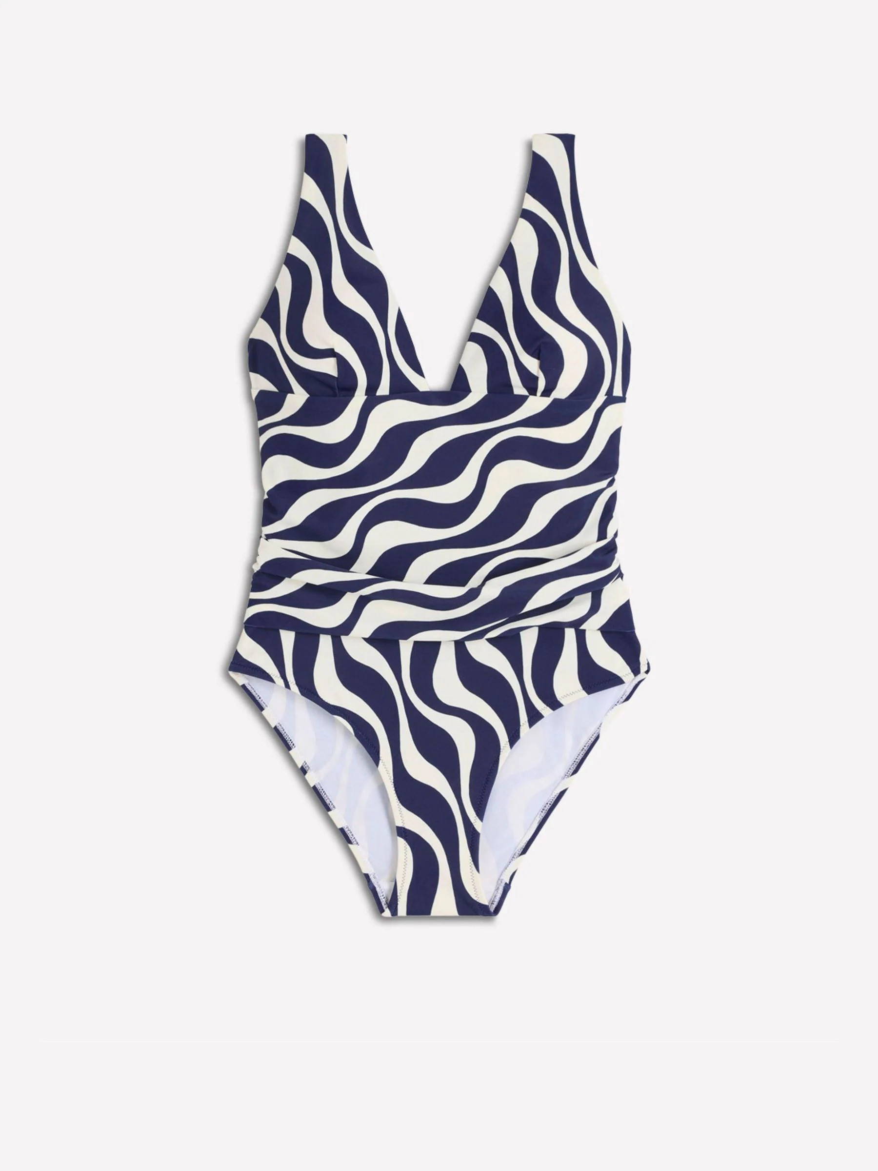 Boden Boden Blue Mykonos Deep V Swimsuit | Next US