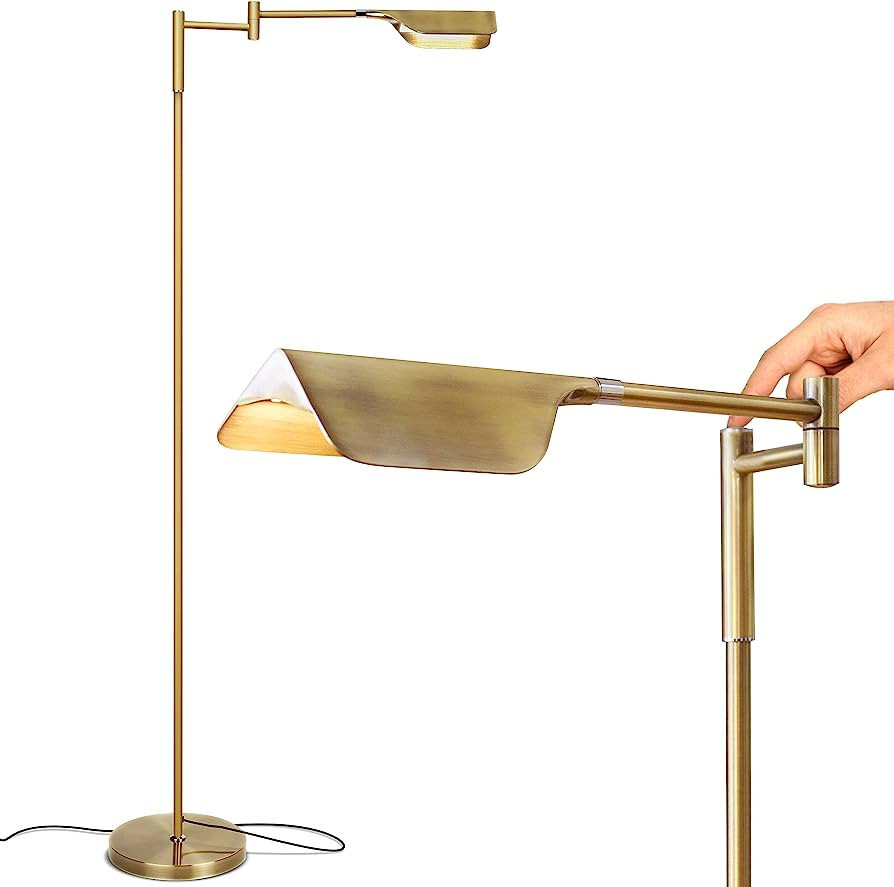 Brightech Leaf LED Floor lamp, Pharmacy LED Floor Lamp for Living Rooms & Offices, Adjustable Sta... | Amazon (US)