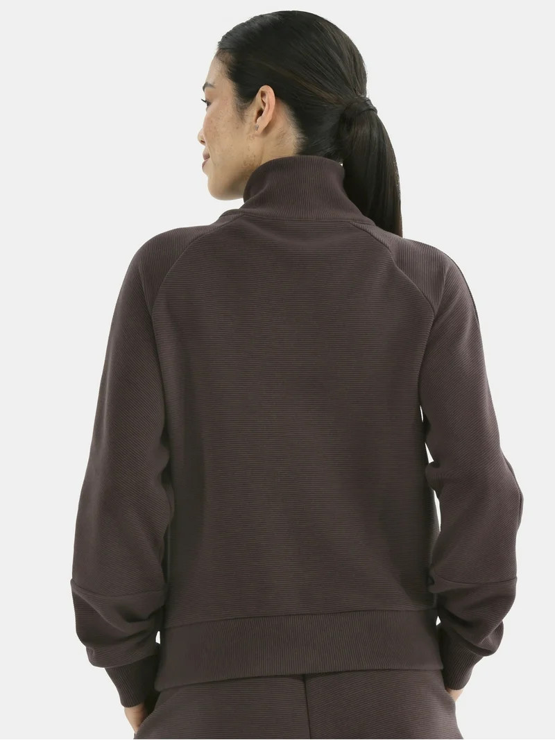 Avia Women's and Women's Ottoman 1/2 Zip Sweatshirt, Sizes XS-4X | Walmart (US)
