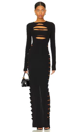 Yailin Maxi Dress in Black | Revolve Clothing (Global)