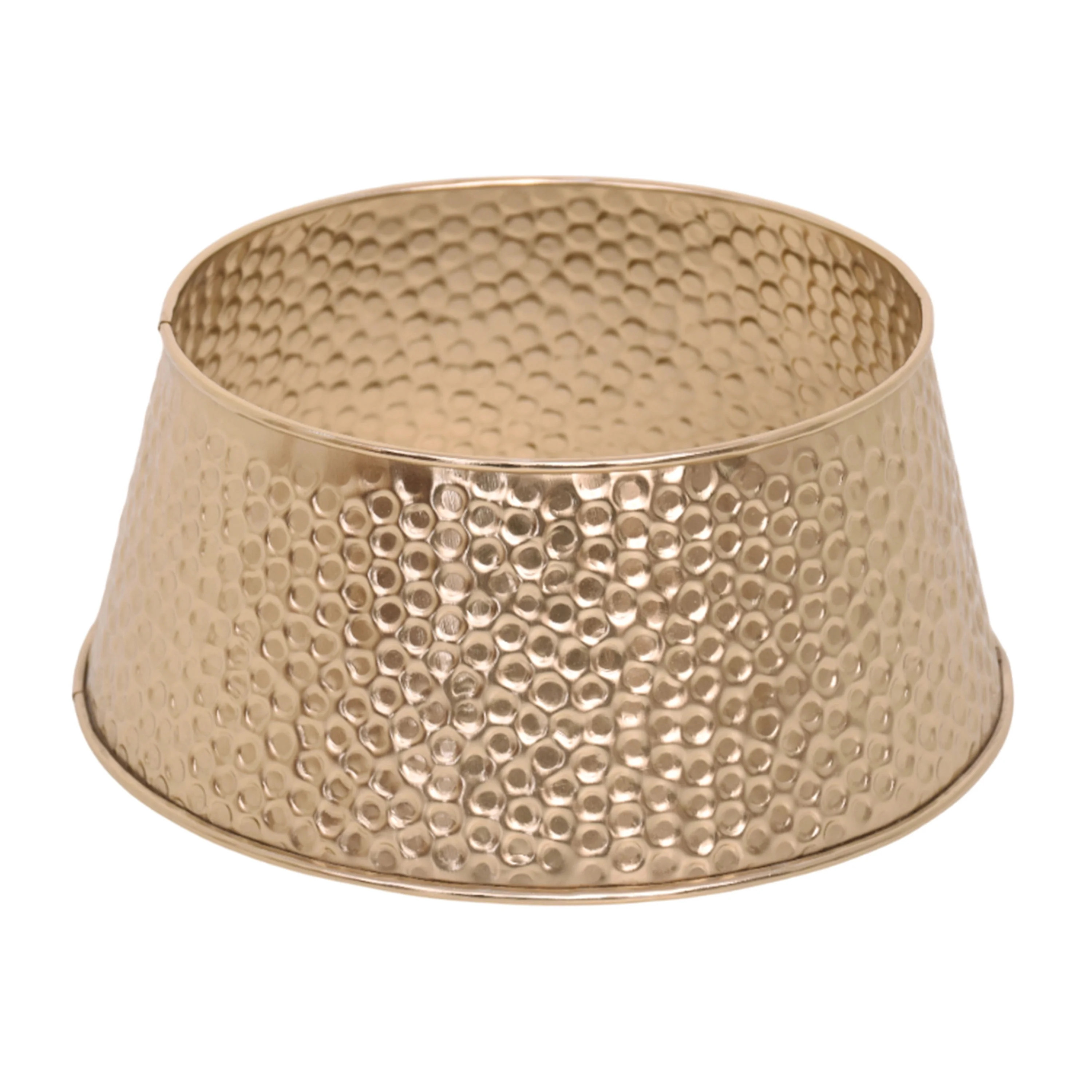 Metal Mini Tree Collar in Hammered Gold Finish, 9 inch, by Holiday Time, Made up of IronElegant h... | Walmart (CA)