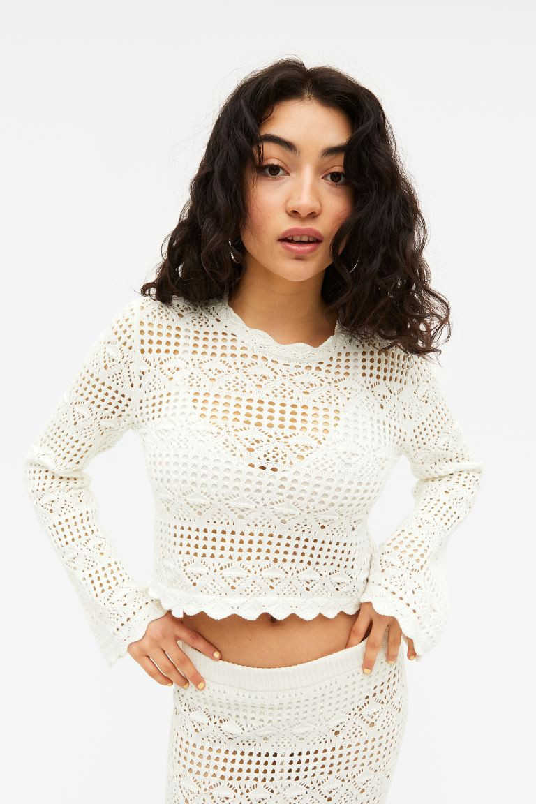 Cropped crochet style top | H&M (UK, MY, IN, SG, PH, TW, HK)