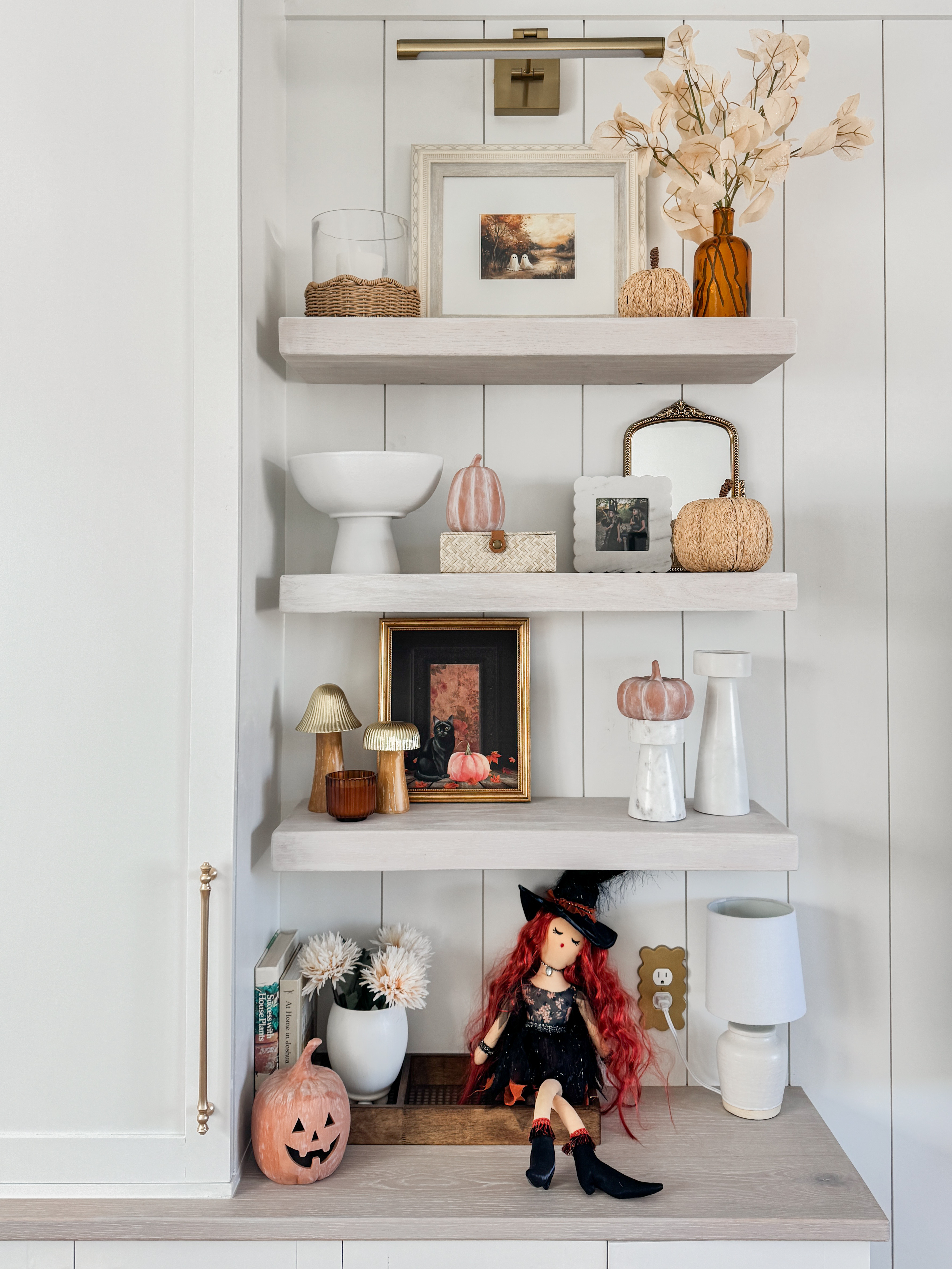 Fall shelf decor ideas! 

#LTKSeasonal #LTKHalloween #LTKHome