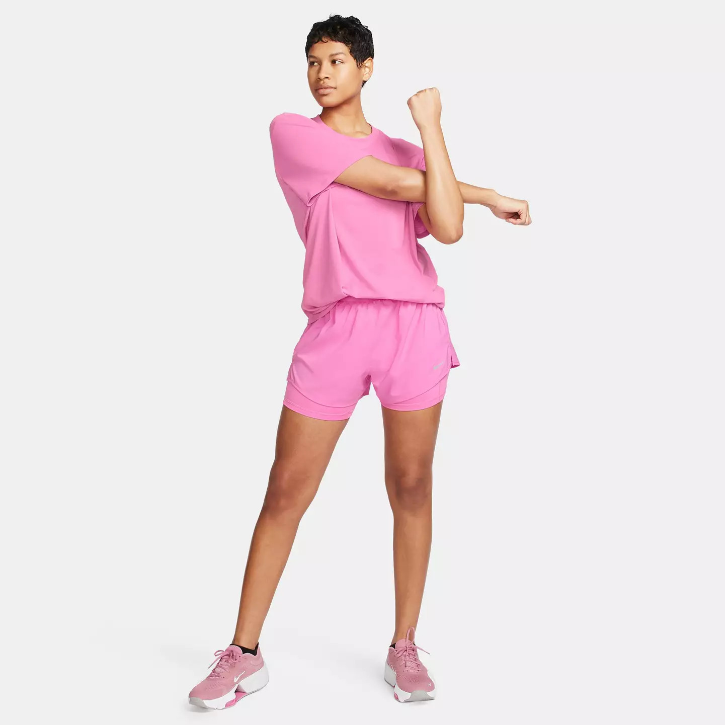 Nike Women's One Dri-FIT High-Waisted 3" 2-in-1 Shorts | DICK'S Sporting Goods