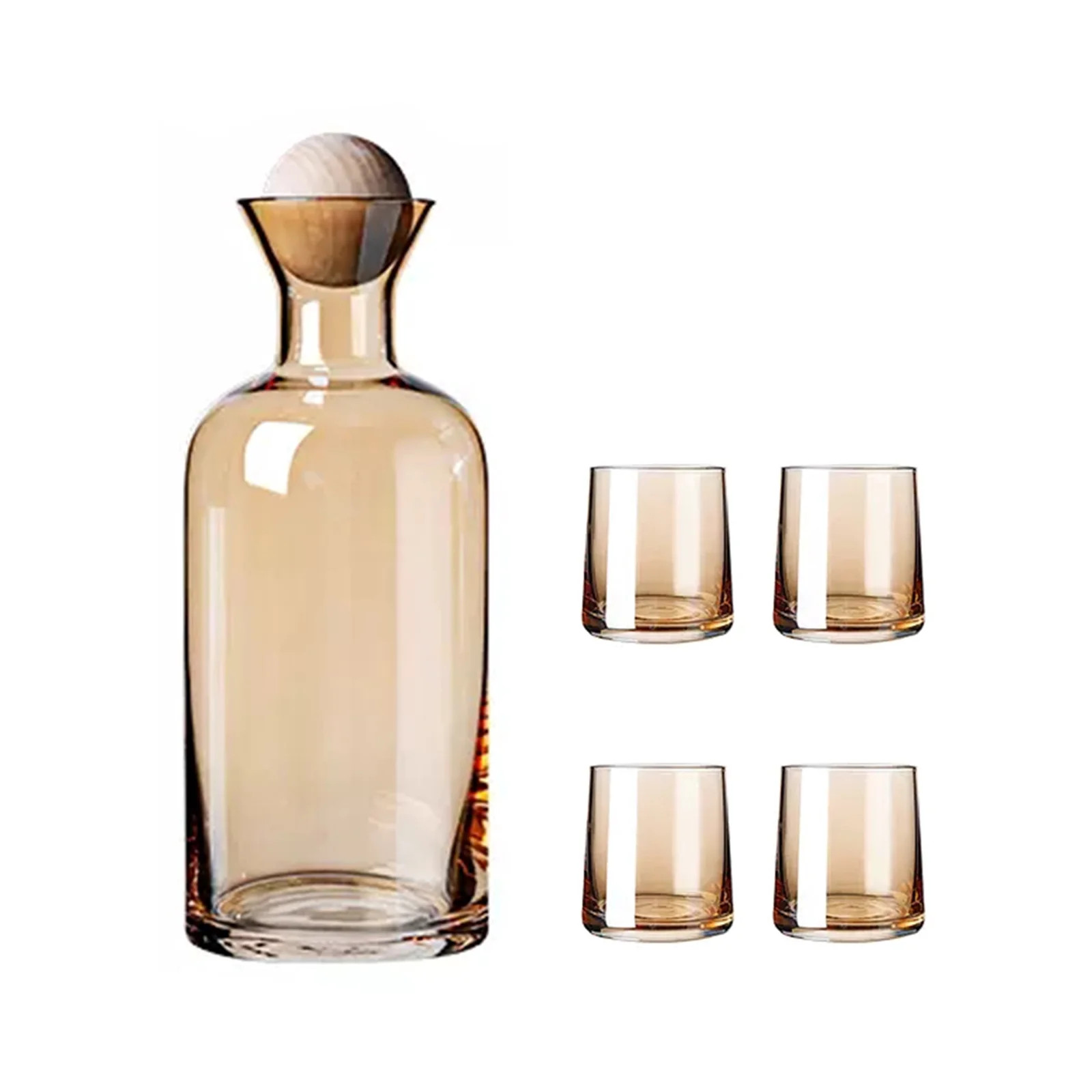 Vitdipy Light Luxury Glass Cold Water Jug High Temperature Resistant Mug Set - Straight One Jug F... | Walmart (US)