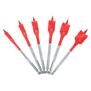 SPEEDemon High Carbon Steel Spade Bit Set (6-Piece) | The Home Depot