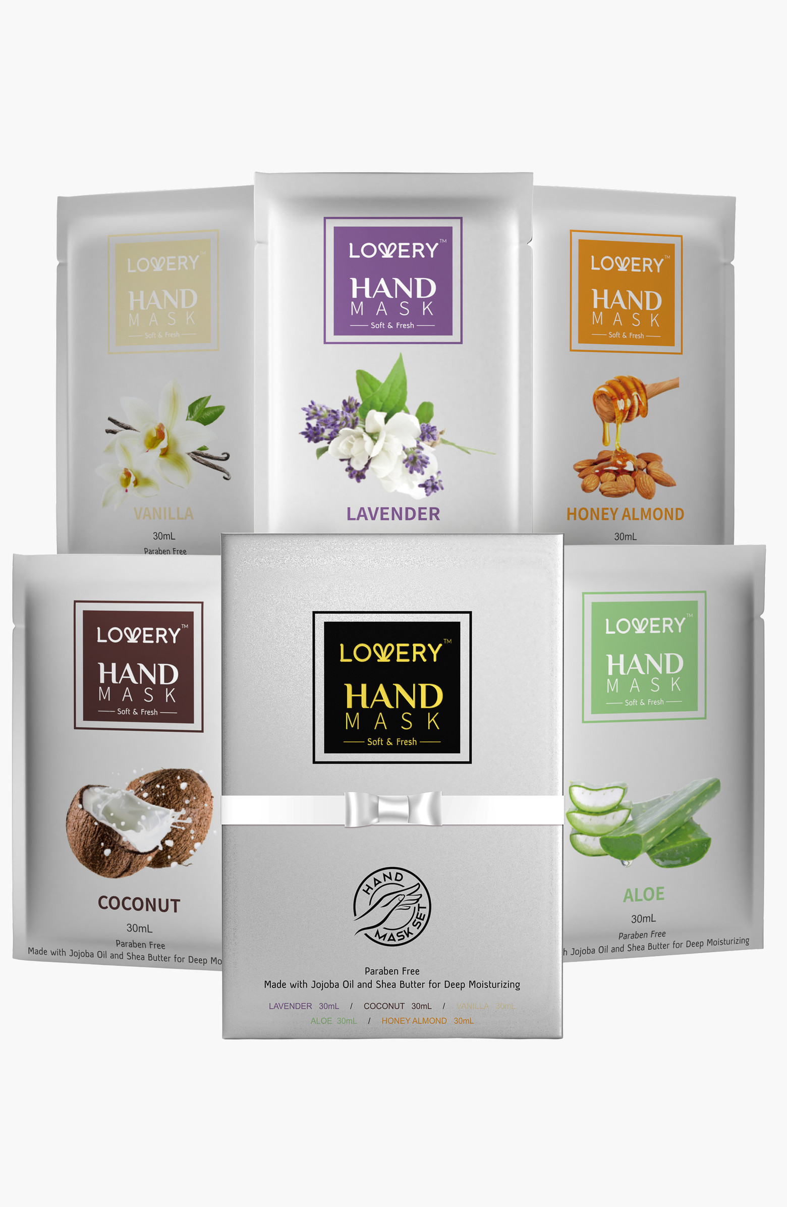 Deep Conditioning Hand Mask 5-Pack with Vitamin E, Shea Butter & Jojoba Oil | Nordstrom