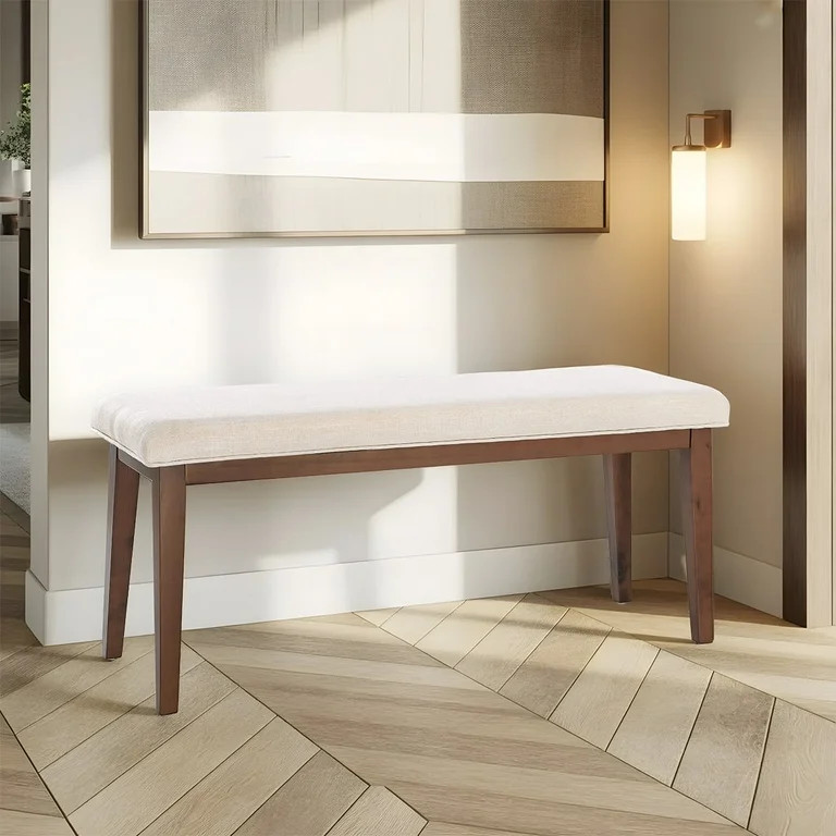 L'AGRATY Upholstered Bench for End of Bed, 42.5'' Entryway Bench for Living Room, Bedroom Bench w... | Walmart (US)