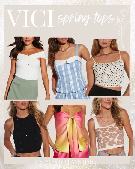 Spring tank tops. Use my code for 35% off sitewide until 4/14
STYLESBYBRIANNAJANE