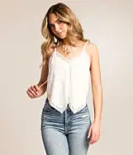Floral Lace Hanky Tank Top | Buckle