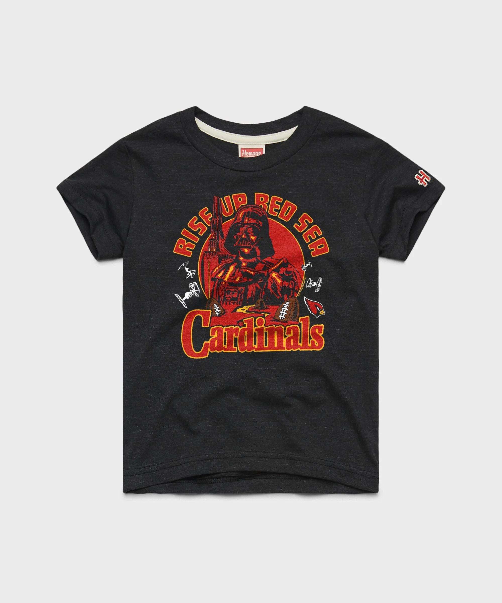 Youth Star Wars x Arizona Cardinals Dark Side | Retro NFL T-Shirt | Homage