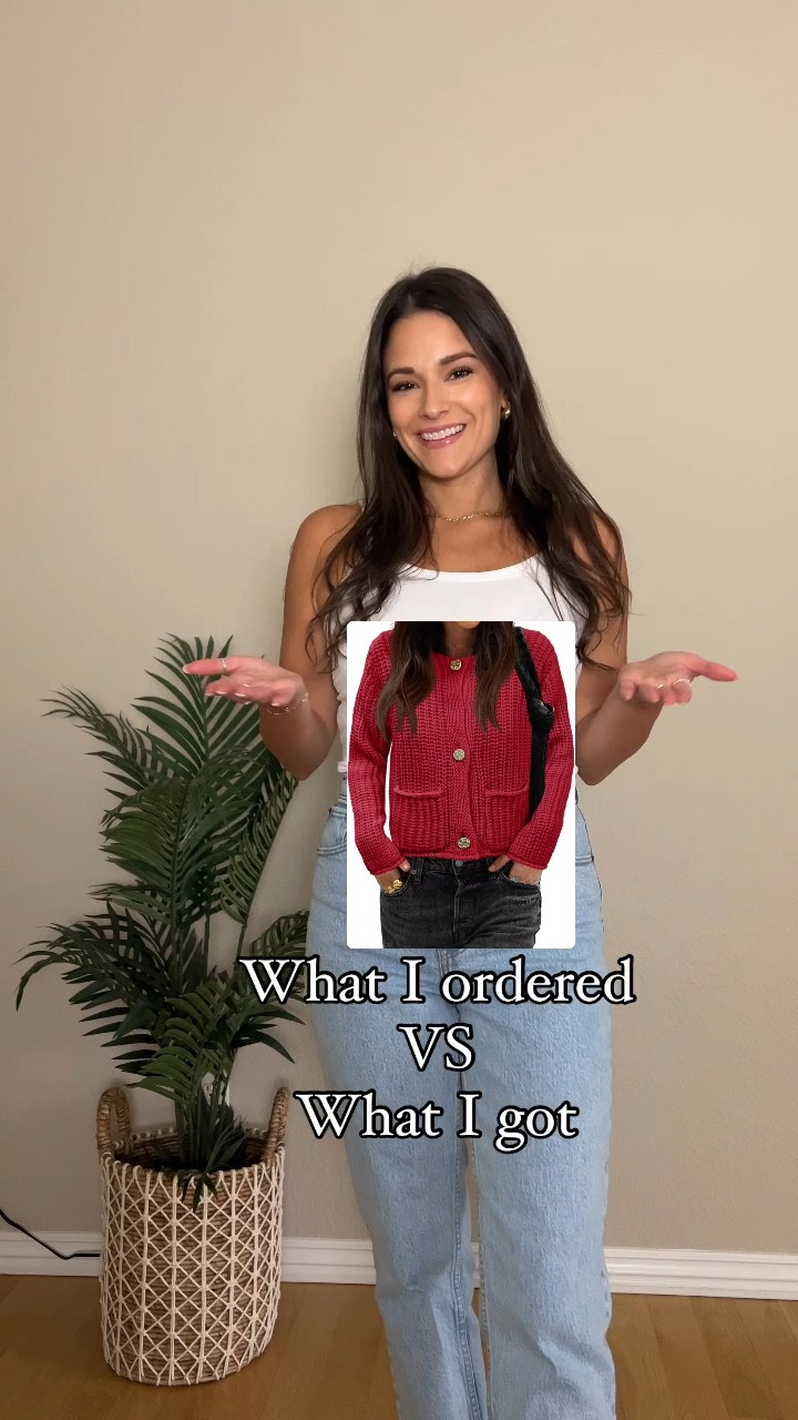 What I ordered VS what I got @amazon edition 🥰
This cardigan from @amazonfashion will be on repeat this fall and winter ❣️it looks identical to the viral red sweater vest! 

Comment SHOP for 🔗

#falloutfits #falloutfitinspo #amazonfashion #trendyfalloutfit #falltrends 

Red sweater, red cardigan, hair bow trend, fall outfits, fall fashion, fall style, pop of red, casual fall outfit, trendy outfits, Amazon fashion finds, Pinterest inspired, hair bow, fall trends, 

#LTKSaleAlert #LTKFallSale #LTKU
