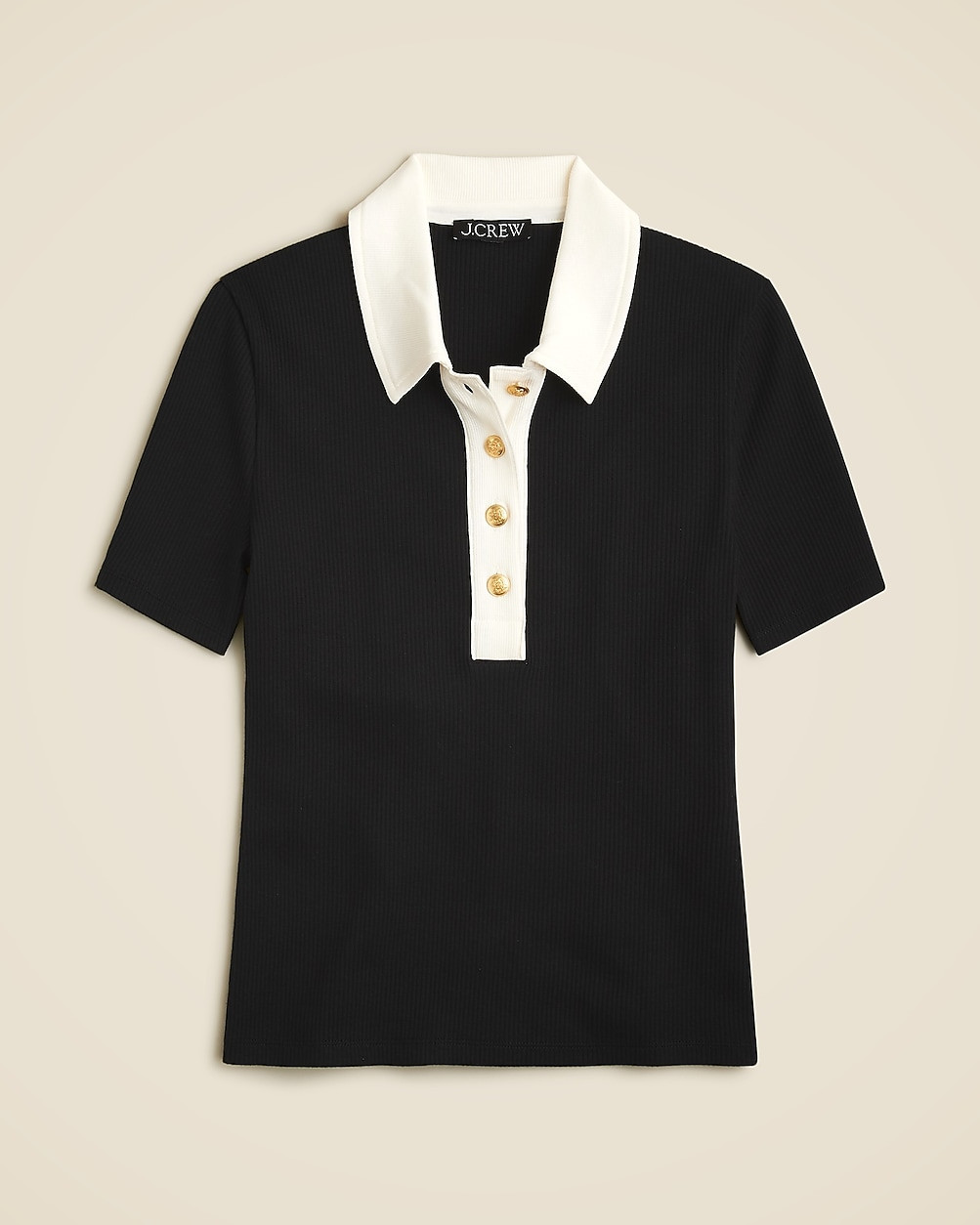 Vintage rib polo T-shirt | J. Crew US