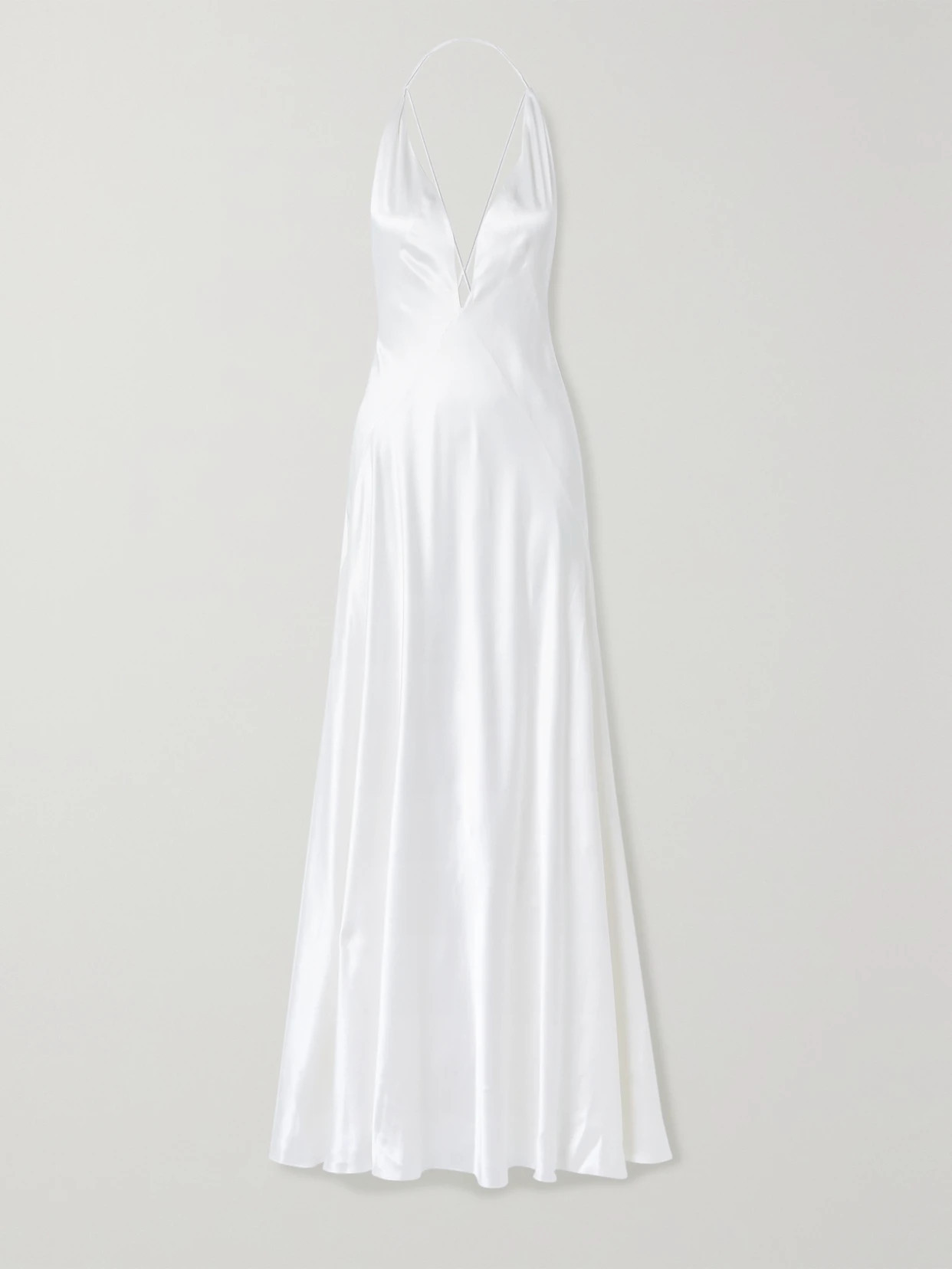 MICHAEL LO SORDO - Alexandra Silk-satin Gown - White | NET-A-PORTER (US)