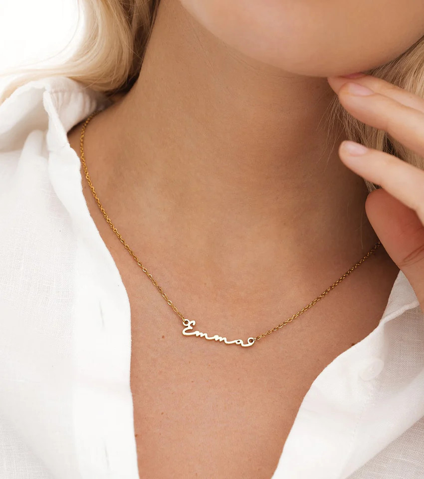 Signature Name Necklace (Gold) | Abbott Lyon