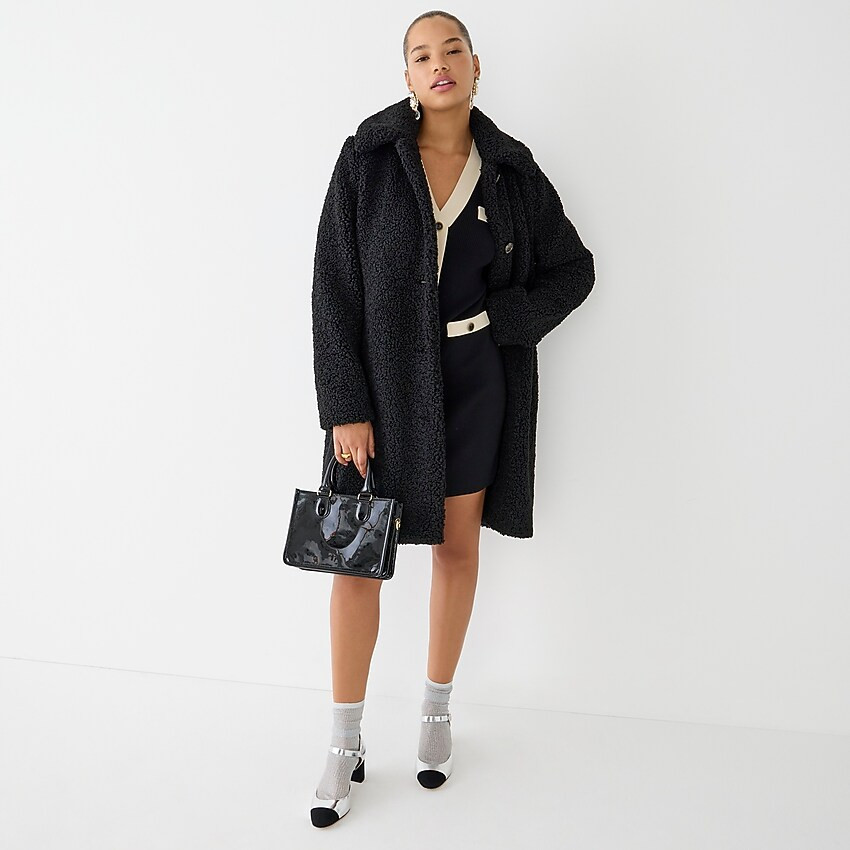 Teddy sherpa lady coat | J. Crew US