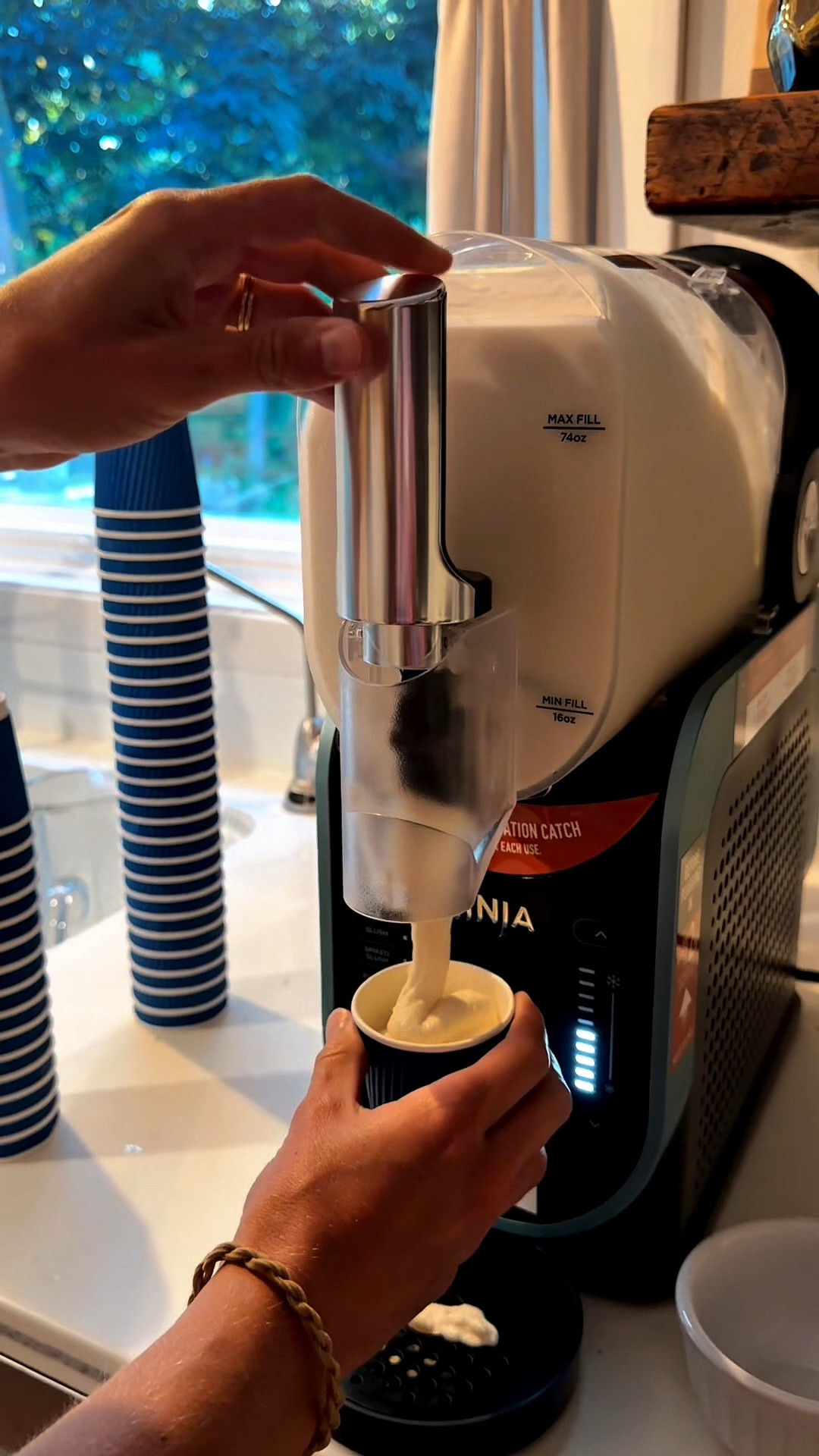 Ninja Creami Deluxe Ice Cream Maker | Homemade Milkshakes, Frozen Lemonades & Frappes 🍦✨

The Ninja Creami has officially become a family party favorite! 🤍 We made the BEST homemade milkshakes with just a few simple ingredients — cream, vanilla, and sugar — then everyone added their favorite toppings. 🍫🍓 My sister literally brings hers to every family party now because everyone requests it! 😂

We’ve also been making frozen lemonades 🍋, frozen frappes ☕️, and so many fun frozen desserts. It’s such a fun kitchen gadget for summer, backyard parties, kids’ treats, and making café-style drinks at home.

If you’re looking for an easy summer dessert idea, a fun family activity, or the best Ninja Creami recipes to try — this one is a winner! 🍨

#NinjaCreami #NinjaCreamiDeluxe #NinjaCreamiRecipes #SummerDesserts #KitchenGadgets

#LTKfoodie