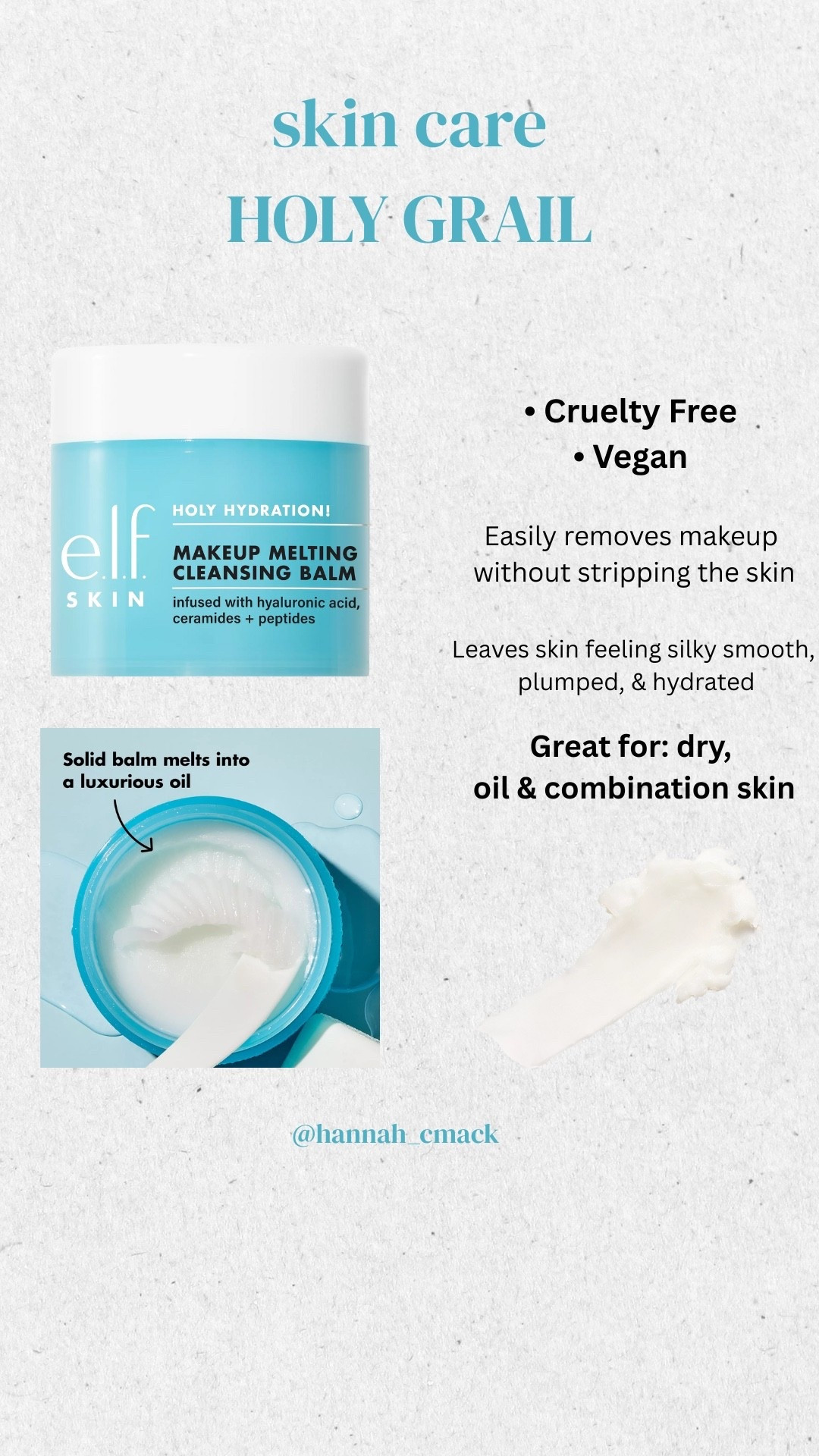 Holy grail for washing my face especially when I have makeup on! Doesn’t make your eyes cloudy like most balms do!! 

#LTKBeauty #LTKFindsUnder50 #LTKU