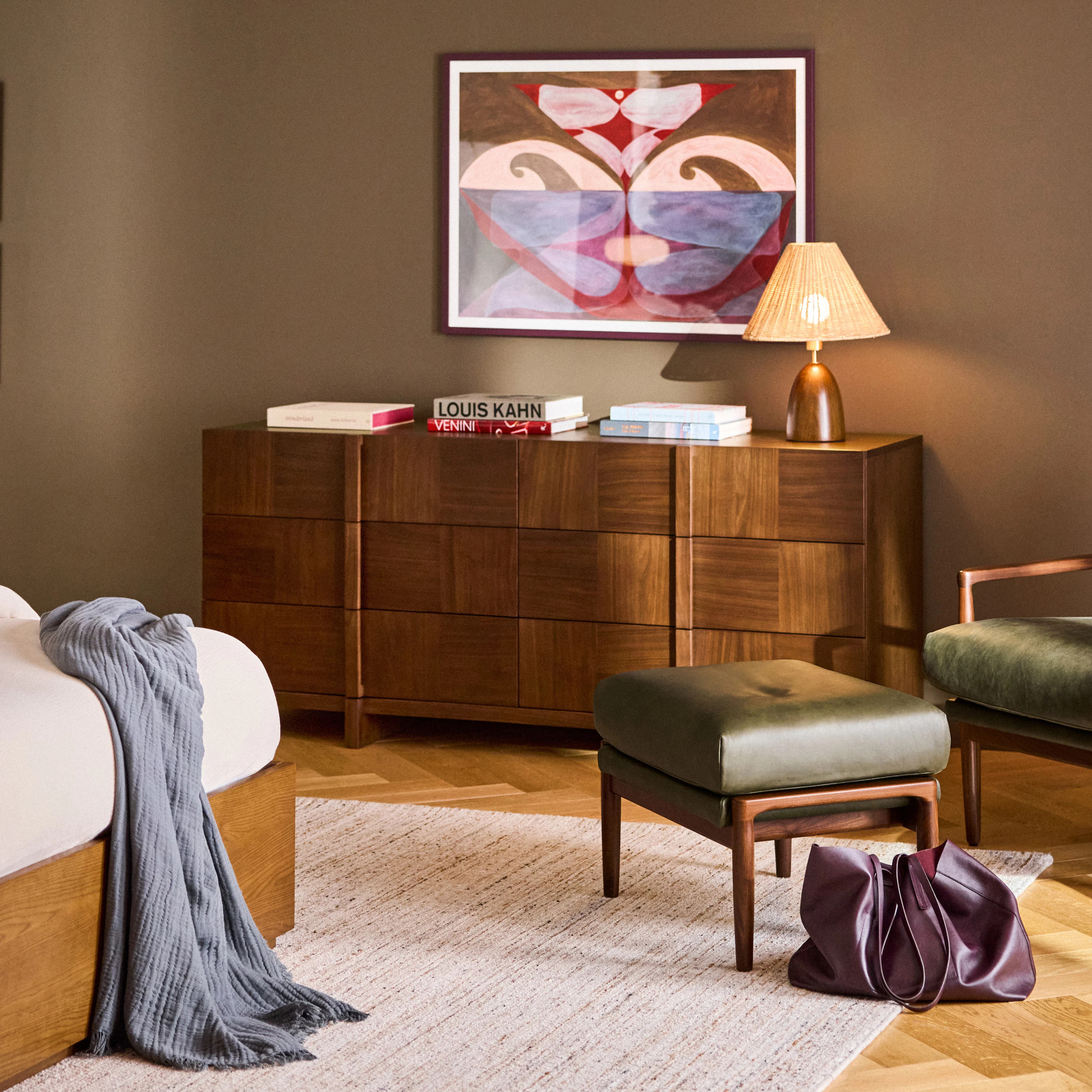 Ayra 6-Drawer Double Dresser - Walnut | Article