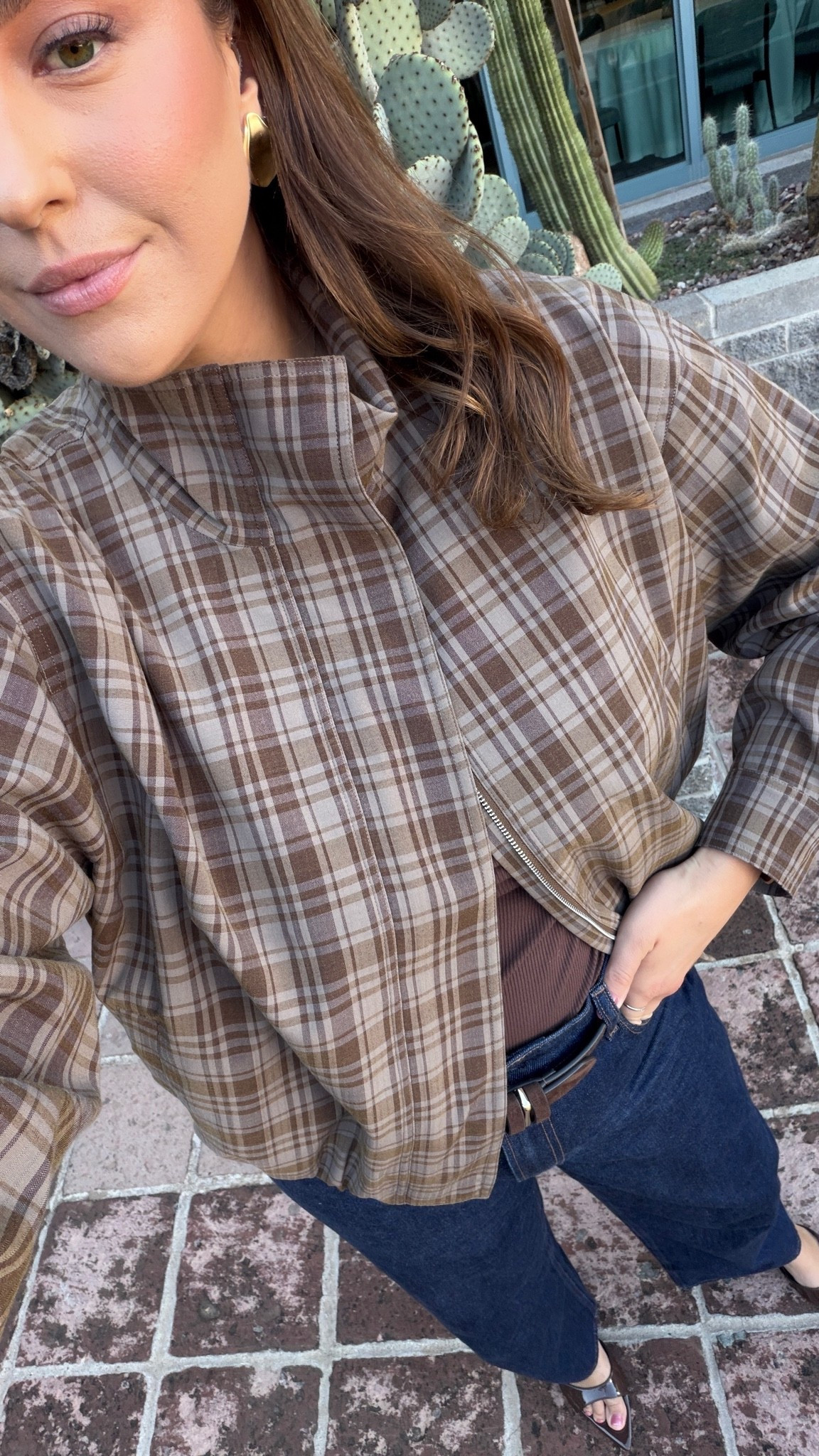 The plaid jacket of my fall dreams 🤎 Easy, elevated, and so good with denim for that effortless everyday fall look.

midsize style, size 12/14, plaid jacket, fall jacket, brown plaid outfit, fall outfit idea, midsize fall fashion, denim outfit, everyday fall style

#LTKootd #LTKSeasonal #LTKMidsize
