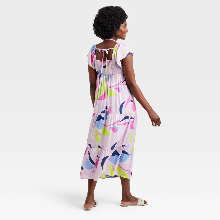 Flutter Short Sleeve Woven Maternity Dress - Isabel Maternity by Ingrid & Isabel™ | Target