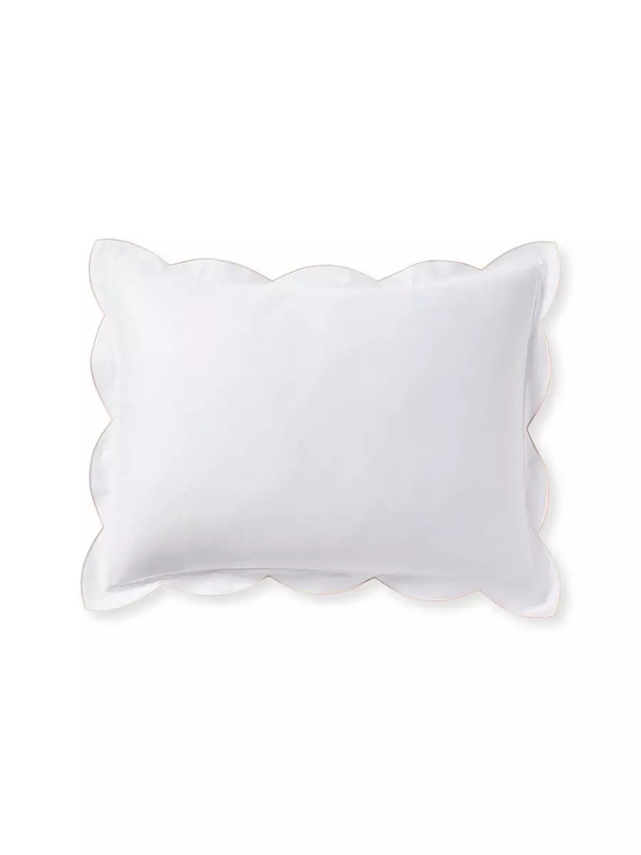 Scallop Sateen Sham | Serena and Lily