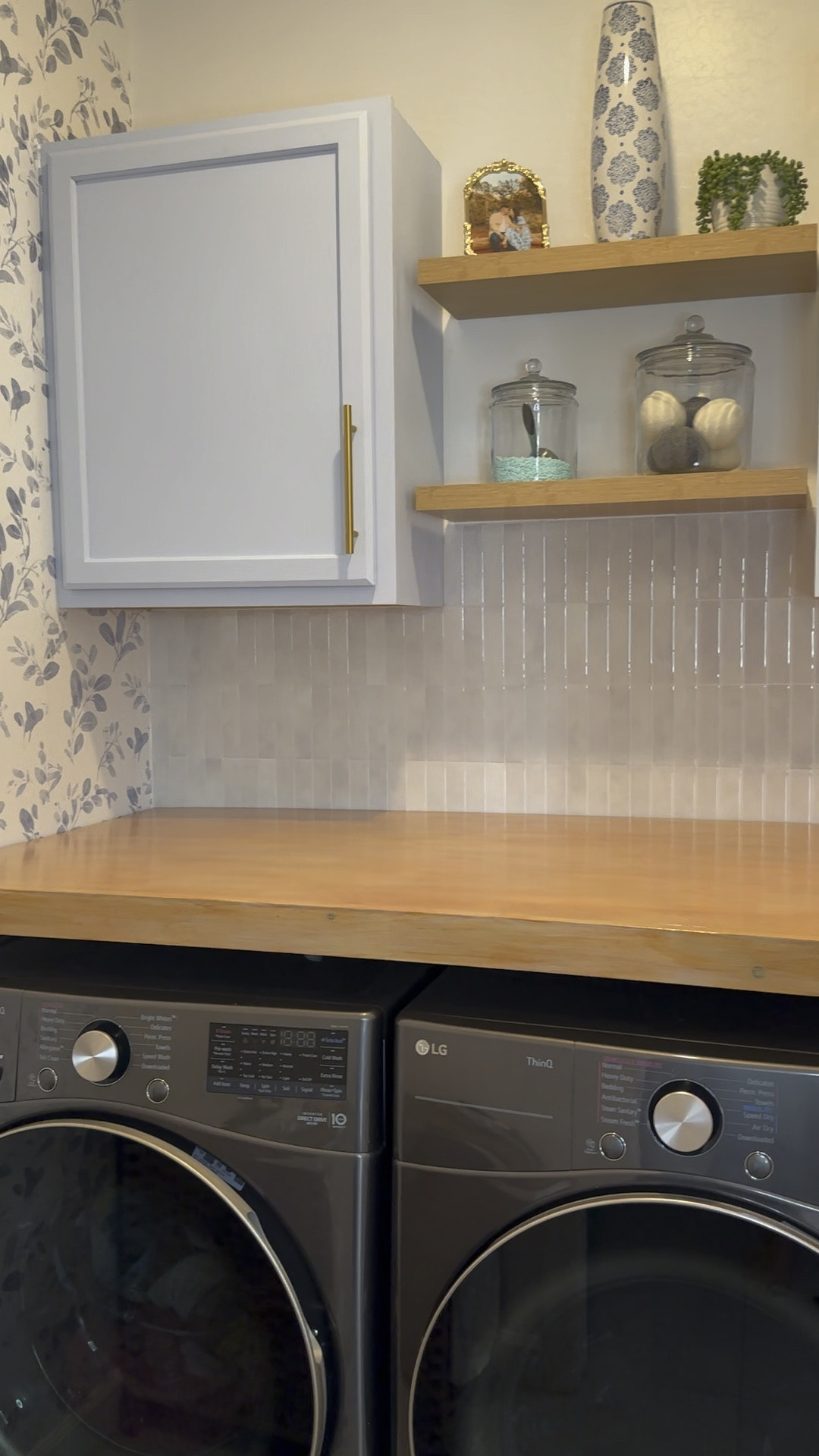 Nancy Meyers Inspired Laundry Room Makeover 🩵🧺✨