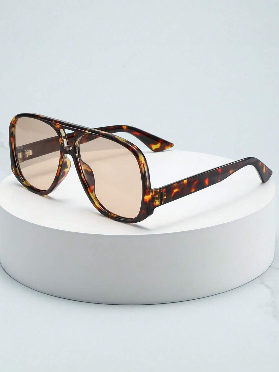 1 Pair Square Large Frame High Quality Fashion Glasses , Suitable For Driving, Casual, Travel, Pa... | SHEIN