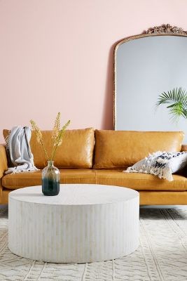 Rounded Inlay Coffee Table | Anthropologie (US)
