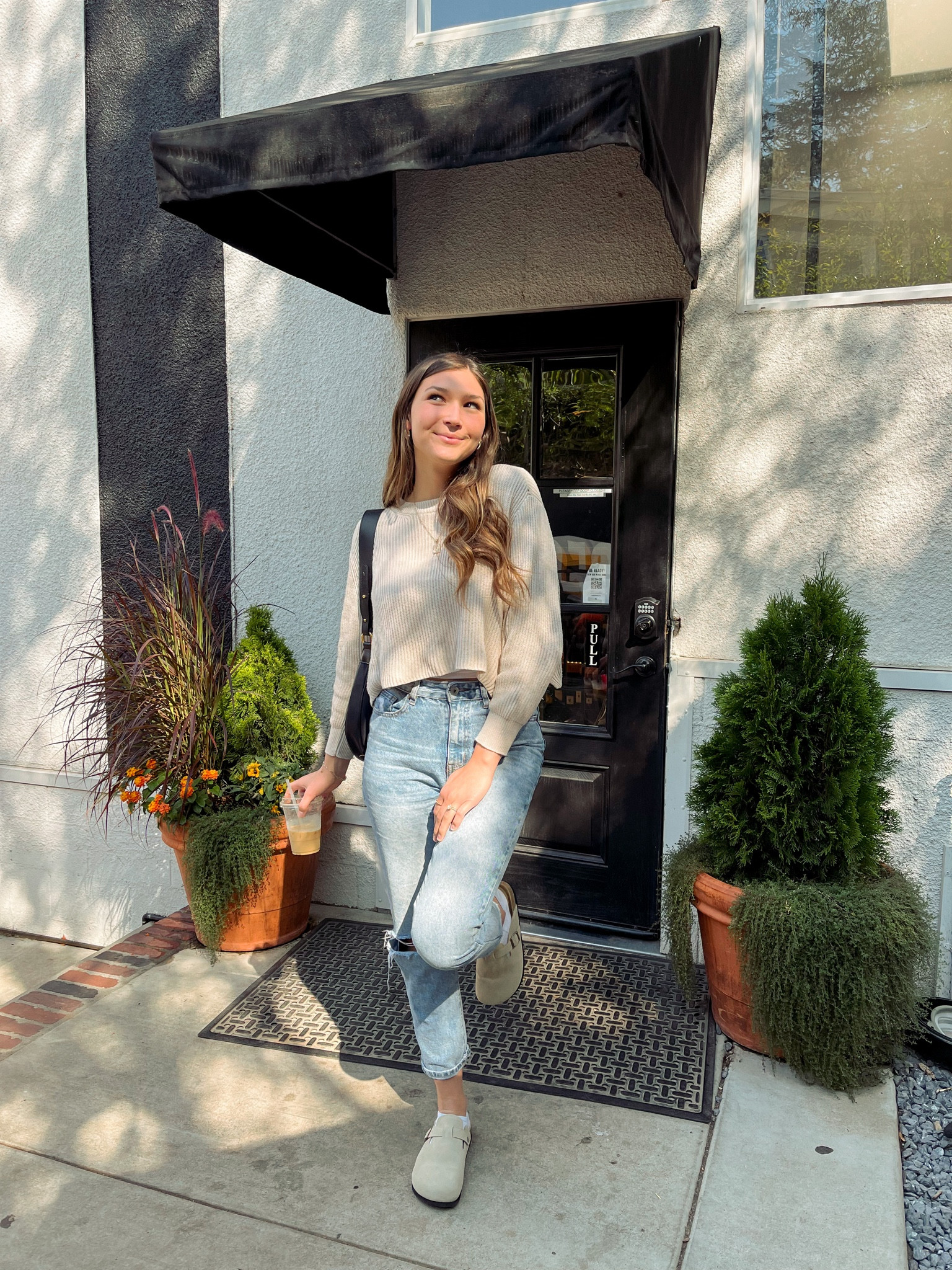 cozy coffee shop fit >>
easy fall outfit, sweater weather, cozy sweater, ribbed sweater, cute fall style, fall transitional, Boston clogs outfit, cozy style, Pinterest style, casual fall style, fall fashion

#LTKfindsunder50 #LTKSale #LTKSeasonal