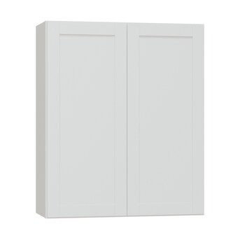 Diamond NOW Arcadia 30-in W x 36-in H x 12-in D White Door Wall Fully Assembled Cabinet (Recessed... | Lowe's