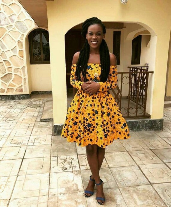 African dress, Ankara dress, Ankara gown, African print gown, Short dress, African dresses for women | Etsy (US)