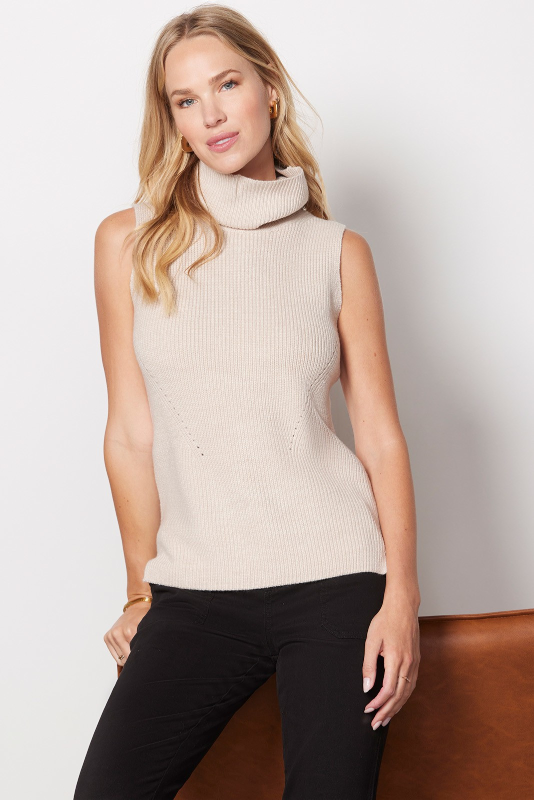 FRENCH CONNECTION Abel Sleeveless Turtleneck Pullover | EVEREVE | Evereve