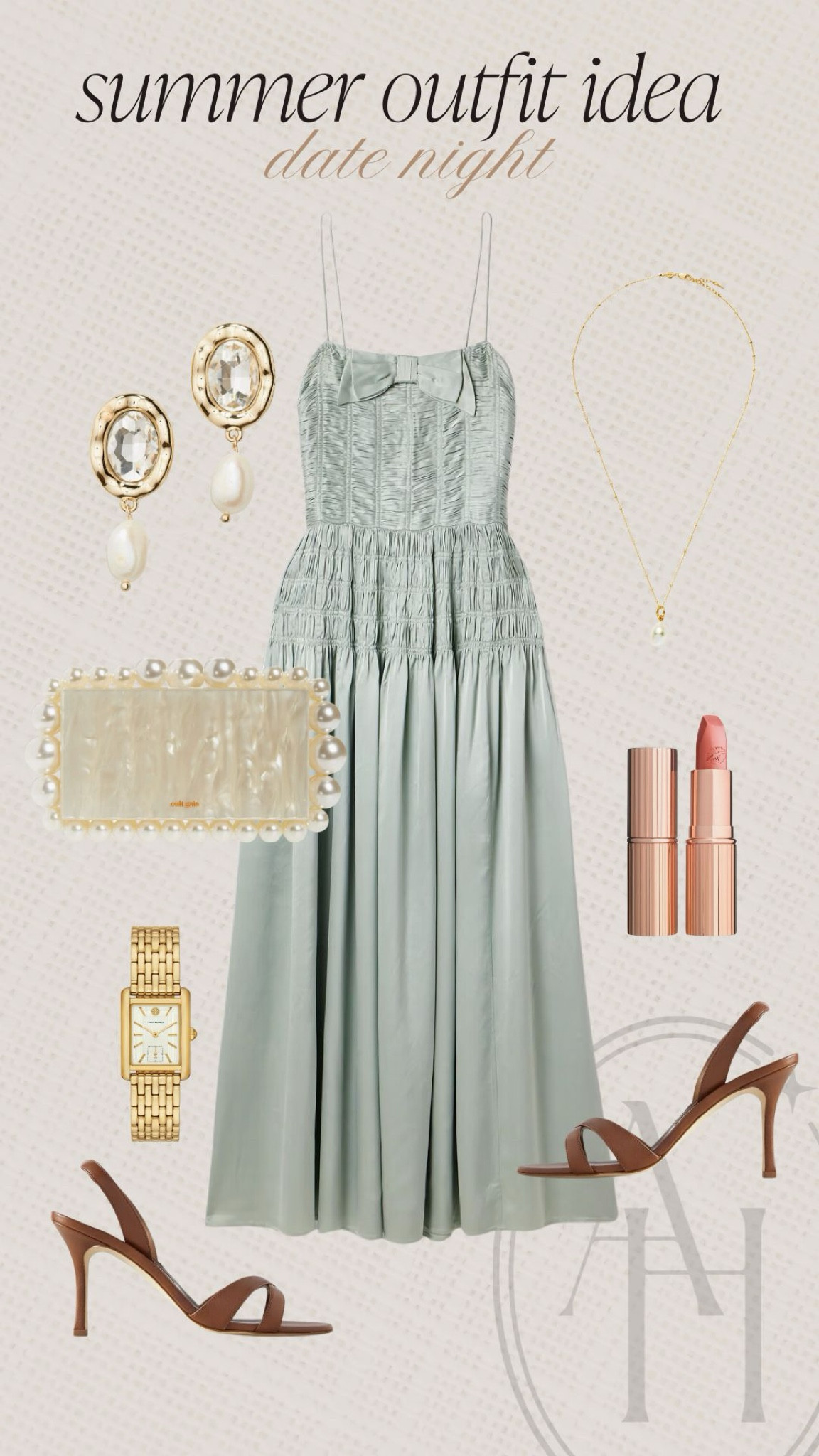 Summer date night outfit idea. I love this bow detail midi dress for an elevated summer look. 

#LTKSeasonal #LTKStyleTip #LTKBeauty