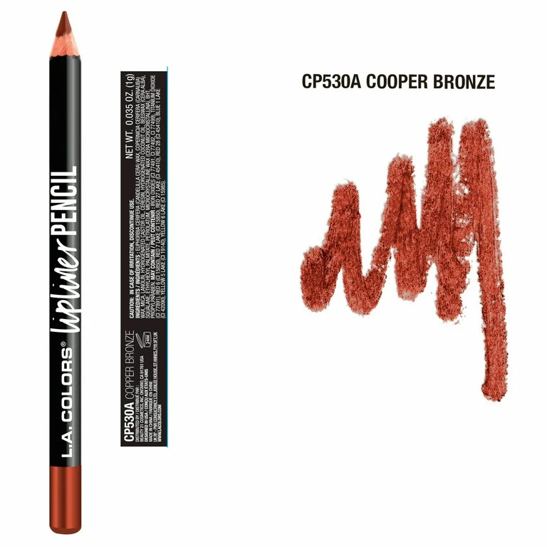 L.A. COLORS Lipliner Pencil, Copper Bronze, 0.035 fl oz | Walmart (US)