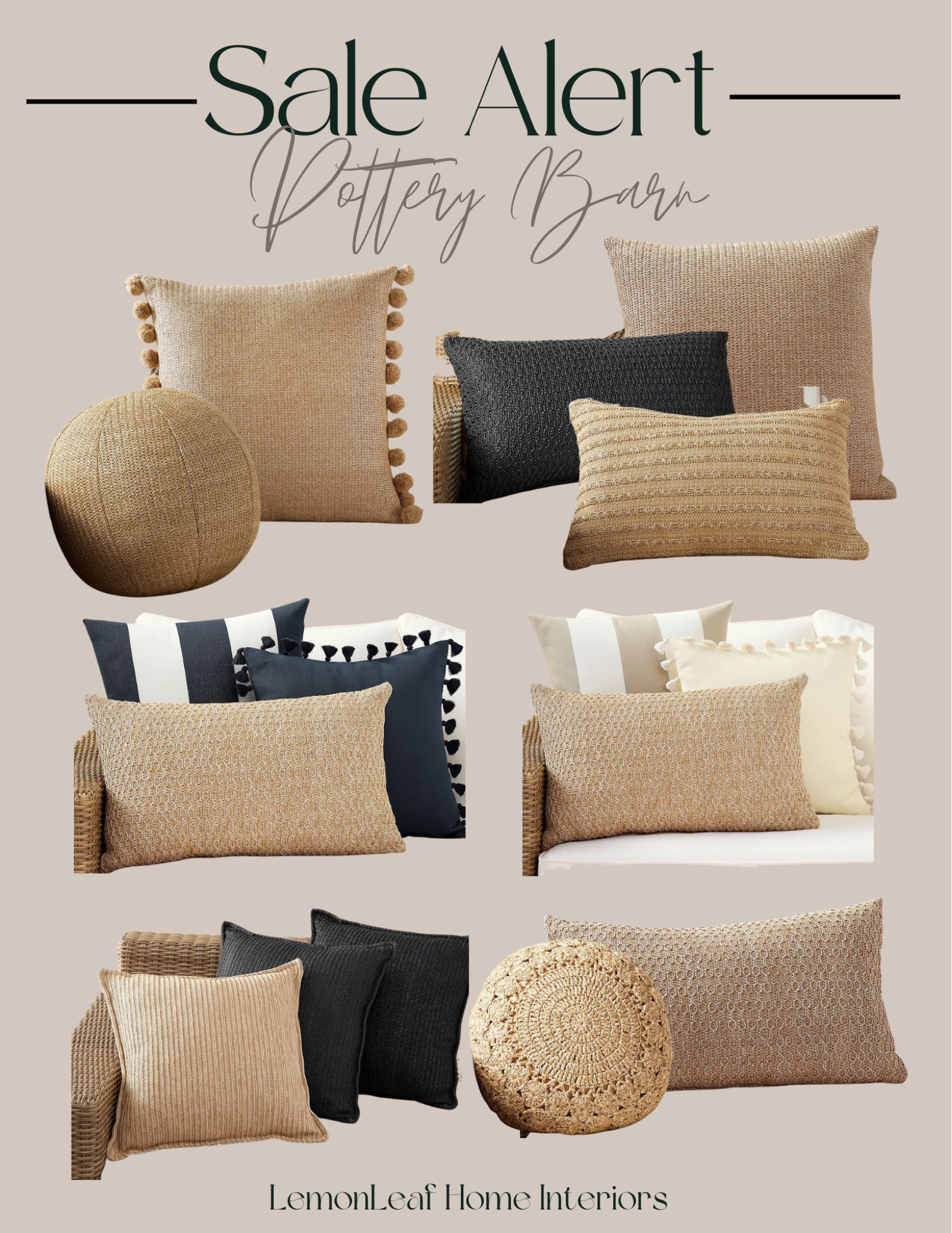 Pottery barn outdoor pillow sale. Woven pillows



#LTKunder100 #LTKsalealert #LTKhome