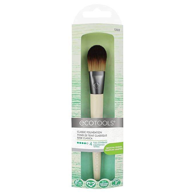 EcoTools Flat Foundation Brush Made with Recycled and Sustainable Materials Cruelty Free Syntheti... | Amazon (US)