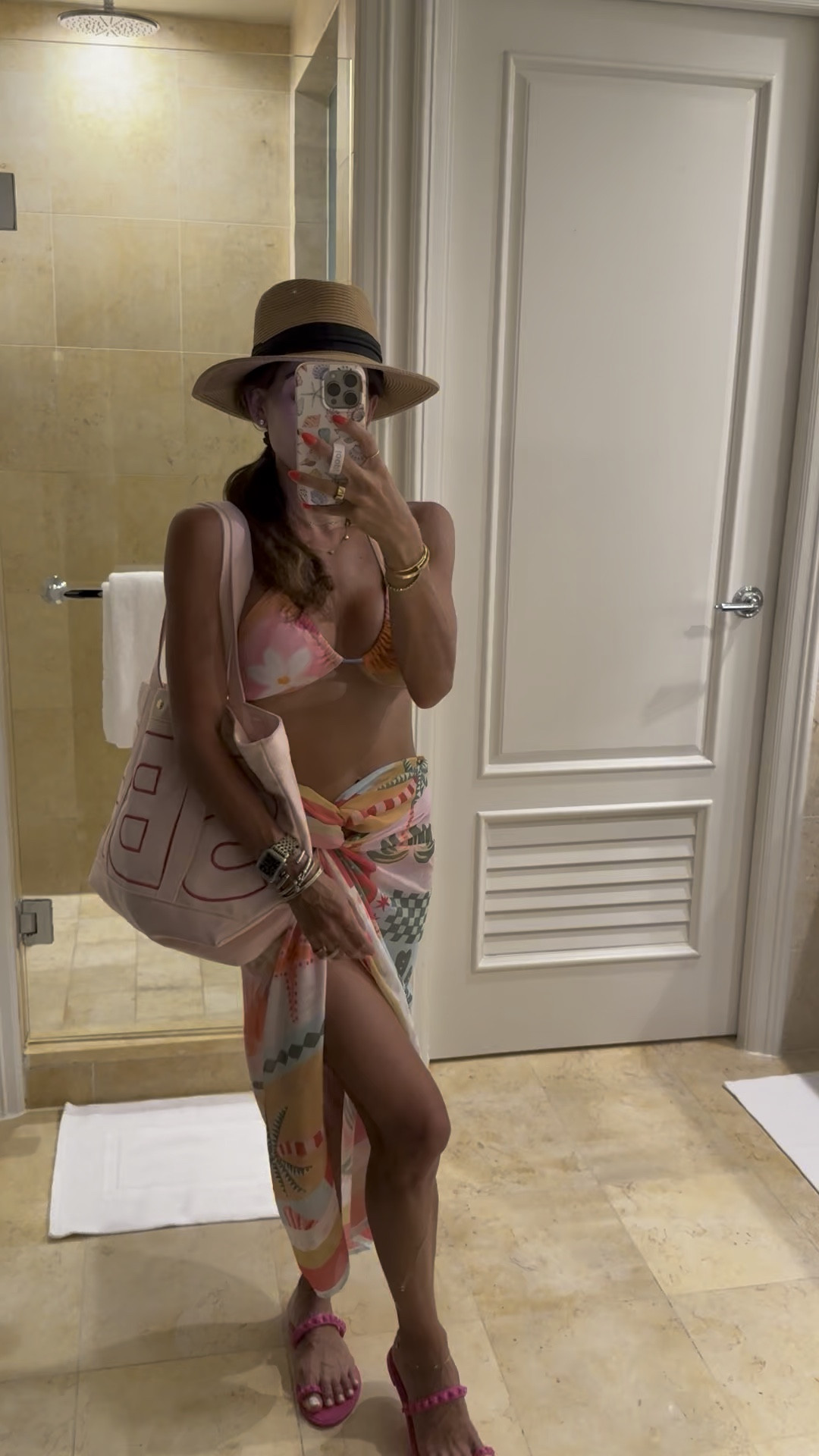 Beach outfit custom tote sarong wrap straw hat

#LTKSaleAlert #LTKPetite #LTKSwim
