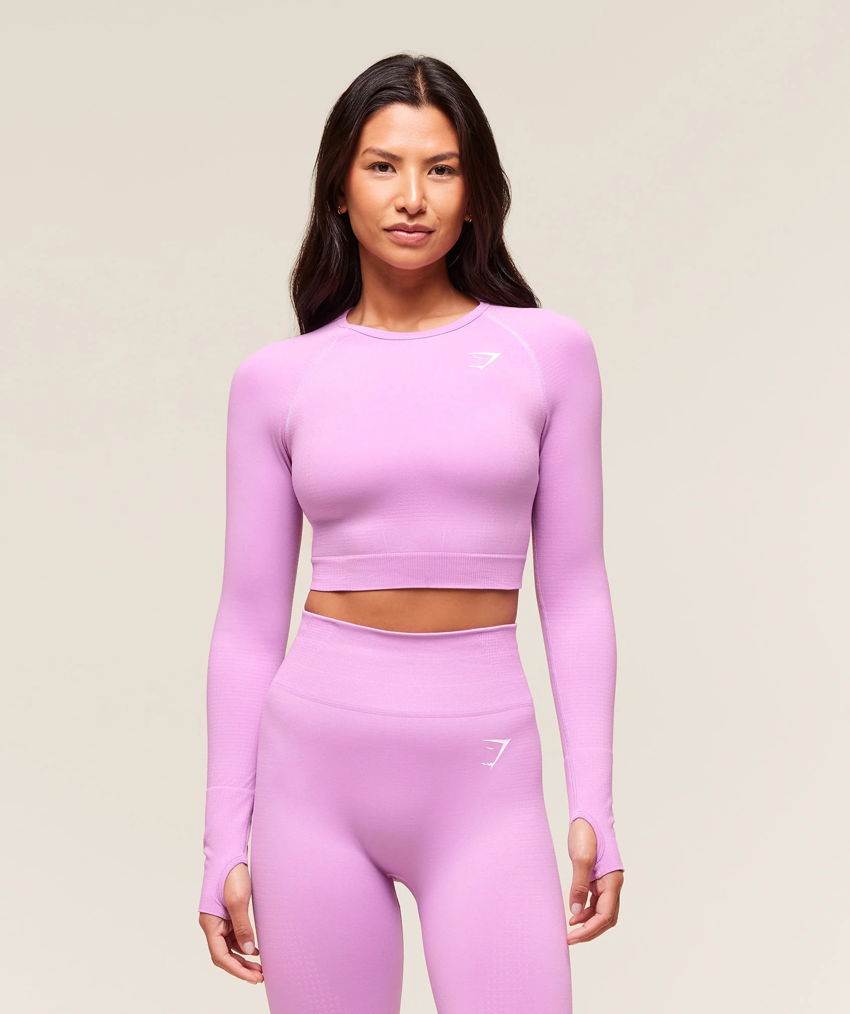 Gymshark Vital Crop Top - Sour Pink/Marl | Gymshark US