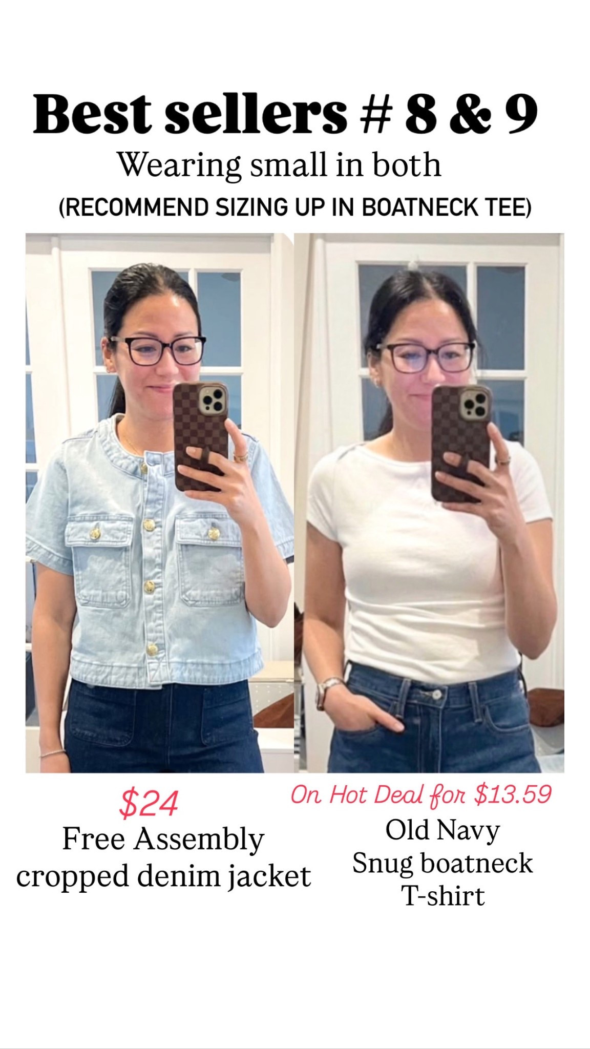 Denim cropped jacket
Boatneck tee


#LTKSeasonal #LTKSaleAlert